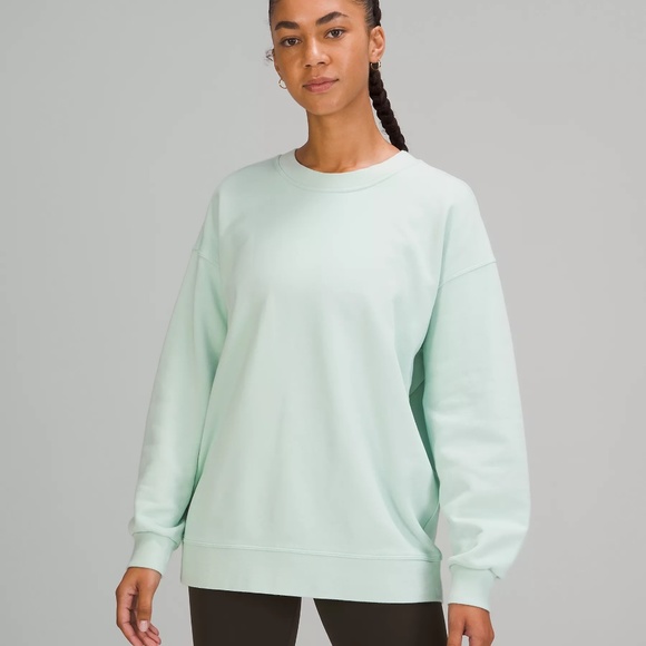 Delicate Mint Perfectly Oversized Crew - Picture 1 of 4